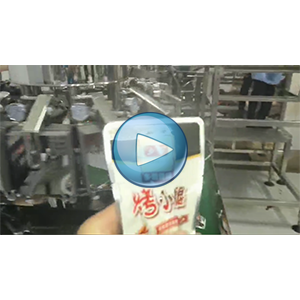 烤小腿给袋式真空包装机-80包/分钟-乡奇-包装生产线视频