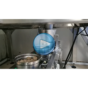 牛肉丸给袋式真空机，多头秤+碗式提升机