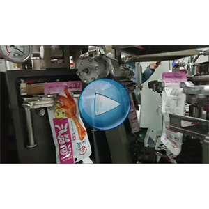 鸡爪给袋式真空包装机，90包/分钟，环形下料器