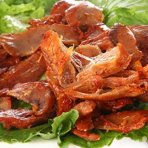 鸭腿粒全自动给袋真空包装方式